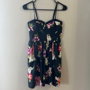 Black flowery dress